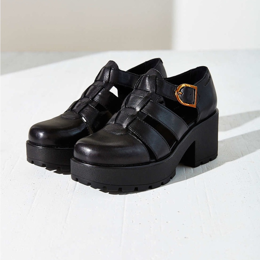 Vagabond Dioon Black Leather Sandal